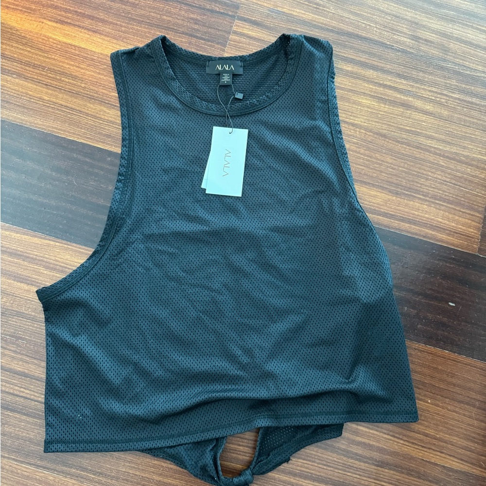 Alala black mesh workout tank